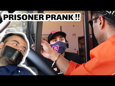 PRISONER DRIVE THRU PRANK ! | Dayvoo Tv