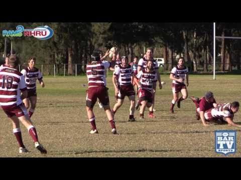 2017 NHRU Round 11 Premier 2 Highlights - Lake Macquarie Roos Vs University of Newcastle