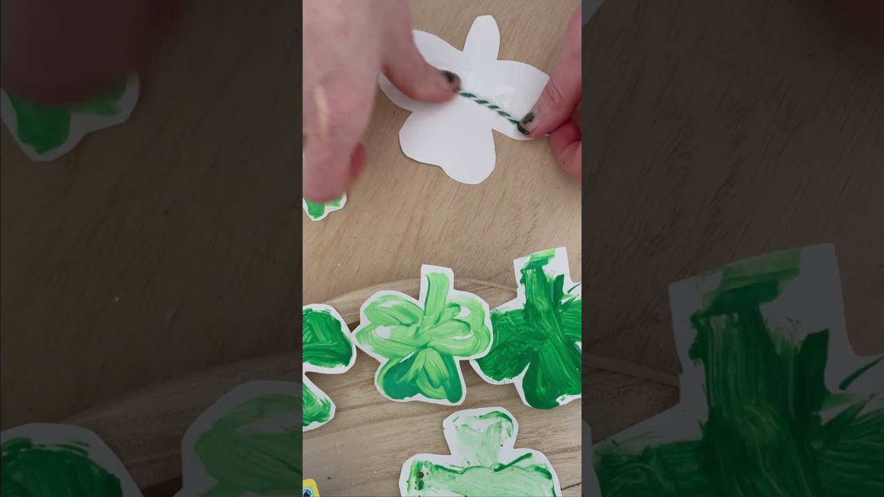 DIY Shamrock Banner for ST. Patrick’s Day
