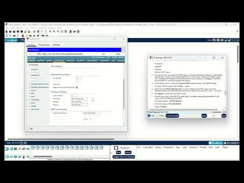 KONFIGURASI SRWE 13.3.12 Packet Tracer - Configure a WPA2 Enterprise WLAN on the WLC