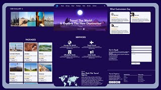 Tour & Travel Website Design HTML & CSS & JS | | Project for Beginners