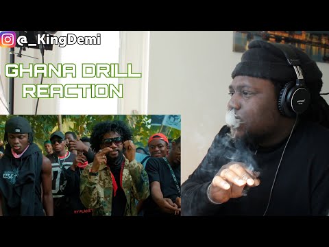 Kwaku DMC - AYE HU Feat Jay Bahd, O'Kenneth & Reggie (Official Video) - GHANIAN DRILL RAP REACTION