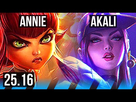 ANNIE vs AKALI (MID) | KR Master | 25.16