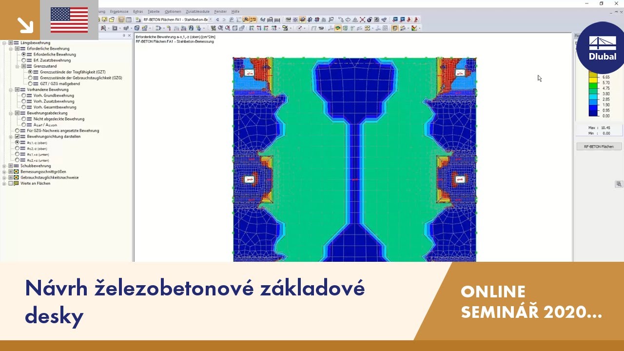 Návrh železobetonové základové desky | RFEM | Online seminář | 15.12.2020 | 2/4