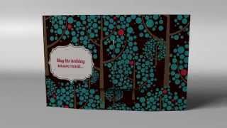 preview picture of video 'Holiday Greeting Card - The Flapper® Dimensional Card by Red Paper Plane'