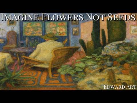 Imagine Flowers Not Seeds - Edward Art (Neville Goddard Inspired)