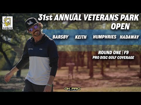 31st Veterans Park Open | RD1 F9 | Barsby, Keith, Humphries, Hadaway | 2021 | GKpro | Disc Golf