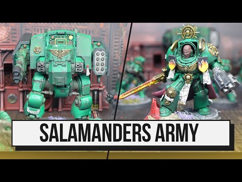 Warhammer 40k Army Showcase - Space Marines - Salamanders - Armies on Parade 2023