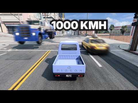 Trying To Survive 1000 kmh Traffic In BeamNG