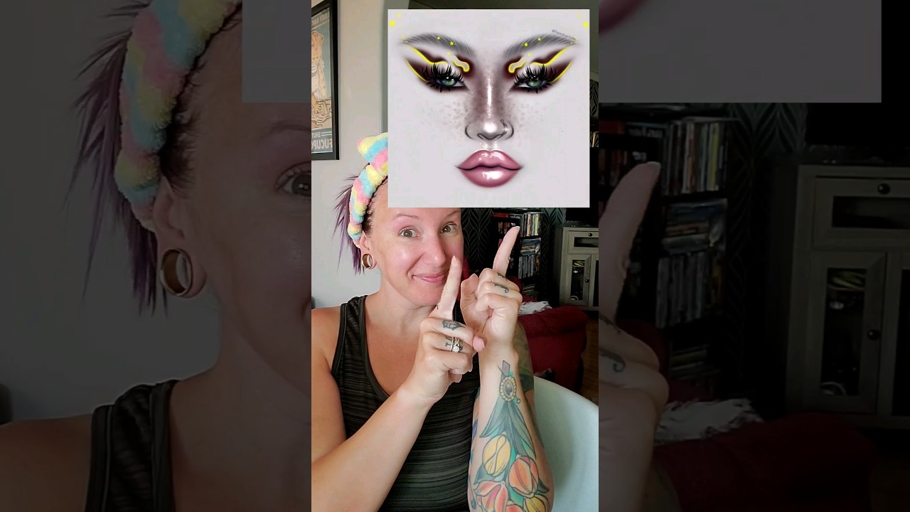 Can I recreate this facechart makeup look? #makeup #tutorial #facechart #recreation