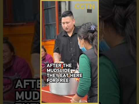 After the mudslide, a Gyirong restaurant feeds stranded Nepalis and rescuers for free