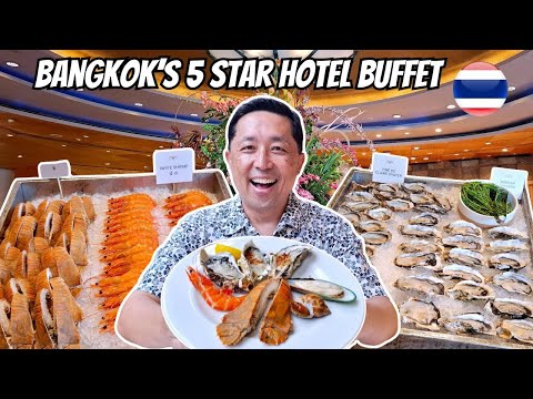 Bangkok 5 Star Hotel Buffet with Seafood, Lamb Chops & Authentic Thai Dishes 🇹🇭 Orchid Cafe