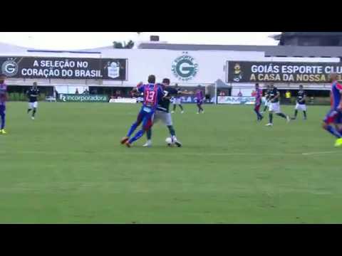 Goiás 1x0 Itumbiara - Gol Ruan - Imagens: TV ANHANGUERA - GLOBO