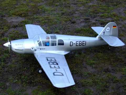 Crash of Messerschmitt BF 108 B Taifun, RC model
