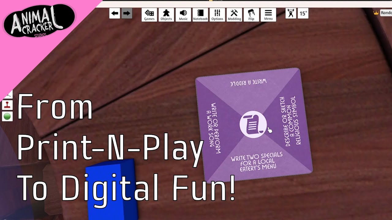 Using Print-and-Play Cards Digitally | Deck of Worlds & Tabletop Simulator
