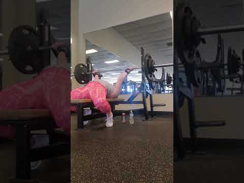 165lbs flat bench pause reps Video