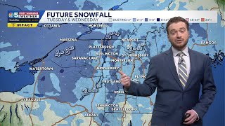 Quiet and cold Monday, snow arrives midday Tuesday in Vermont, New York (02-09-26)
