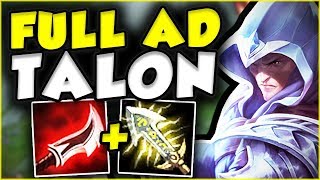 FULL AD TALON IS LETHAL! NOBODY IS SAFE FROM ME! FULL AD LETHALITY TOP GAMEPLAY! - League of Legends