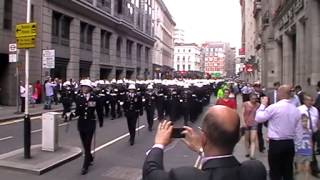 Royal Marines 350 Freedom of City of London March - July 2014