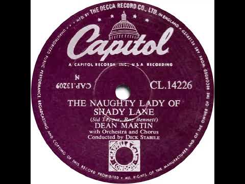 UK New Entry 1955 (4) Dean Martin - The Naughty Lady Of Shady Lane