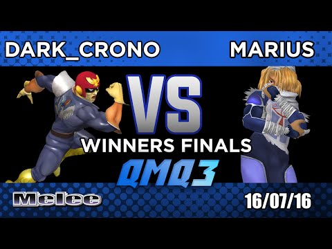 QMQ3 - Singles - Winners Finals - Marius (Sheik) VS Dark_Crono (C.Falcon)