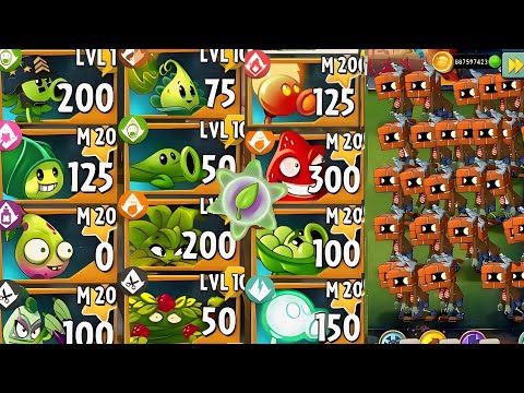 PvZ2 - 20 Best Plant & Mint Teams Battlez - Which Team Will Win ? Pvz2 custom chalenge