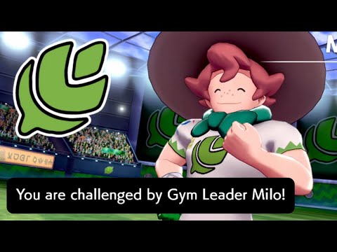 Turffield Gym Battle with Grass Gym Leader Milo - Pokemon Shield Let's Play: Episode 12