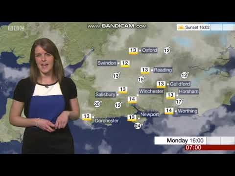 Alex Osbourne BBC South news weather 12-03-2018 - 60 FPS