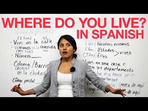 Learn Spanish - Talking about where you live