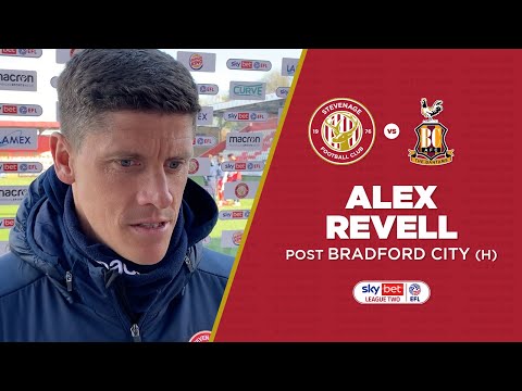 Alex Revell reacts to Bradford draw | Stevenage 1-1 Bradford City AFC