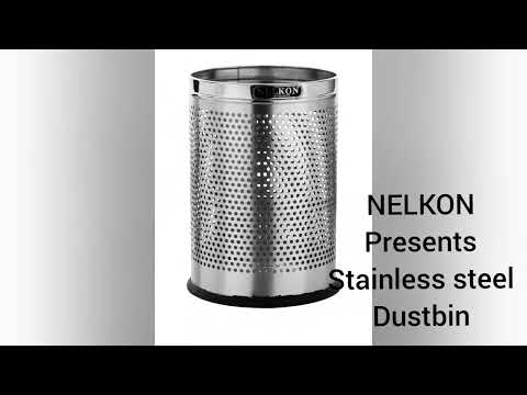 Steel Dustbin  Perforated  Open Top 24 Litres
