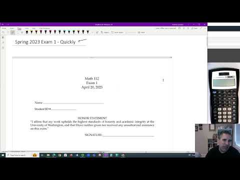 Math 112 Sp23 Exam 1 - Quick Walkthru