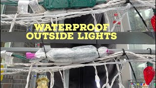 Waterproof Christmas and outside light connections.￼￼