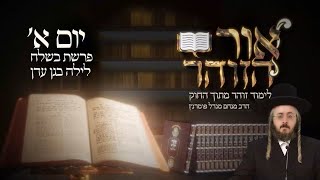הרב מנחם מנדל פומרנץ | הזוהר היומי - יום א' פרשת בשלח תשפ"ג • לילה בגן עדן •