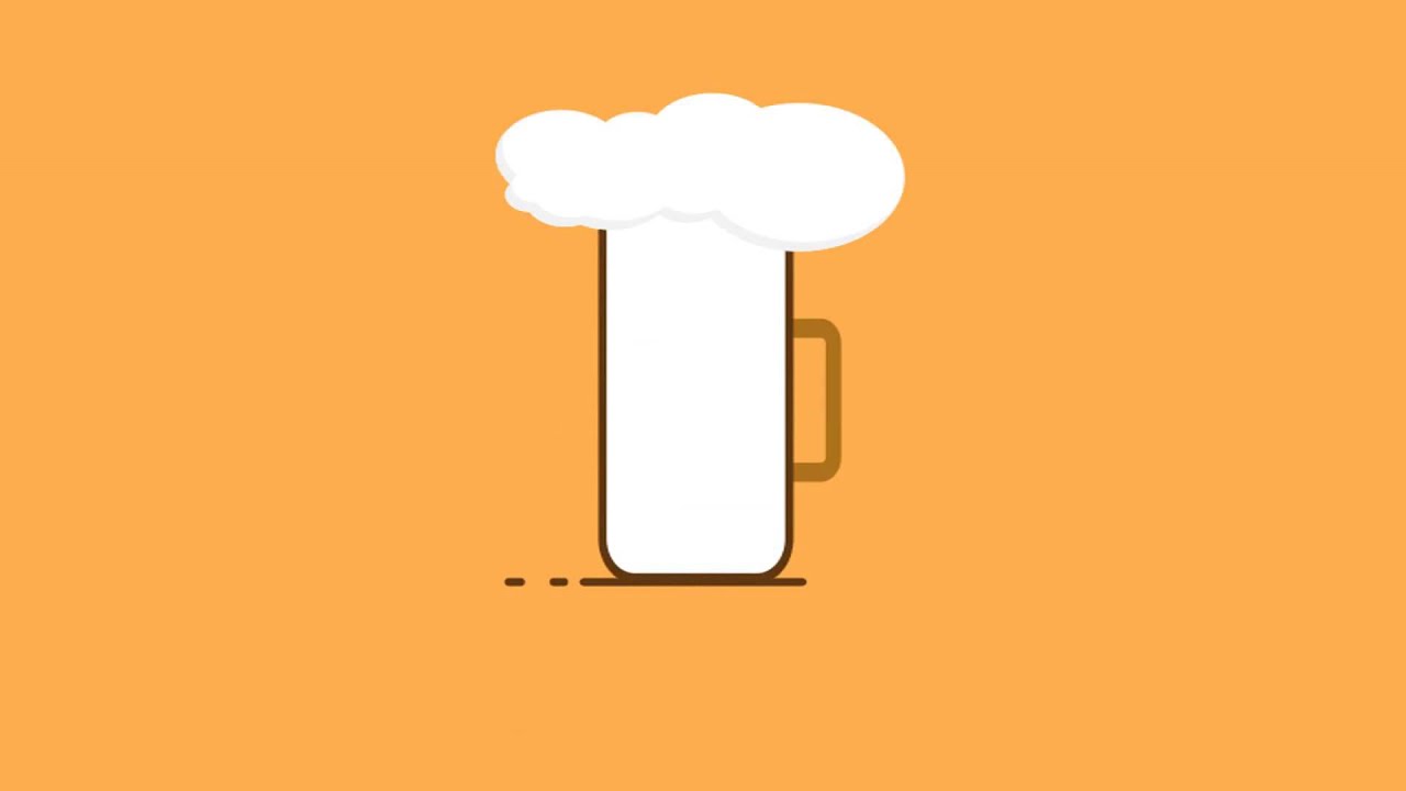 #10 Flat animation - Beer mug