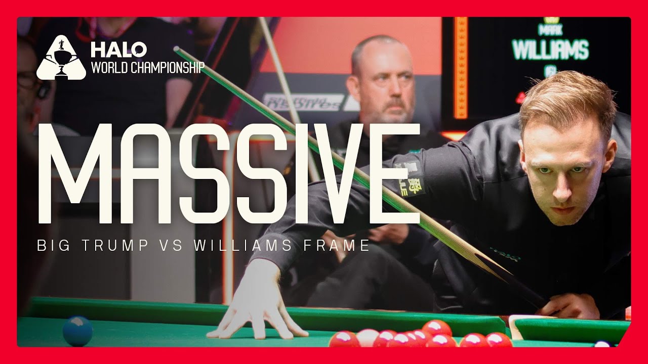 HUGE! Mark Williams And Judd Trump In Potentially Match-Defining Frame | Halo World Championship