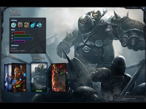 Demolisher Nunu Skin Spotlight Gameplay 1080p HD League Of Legends