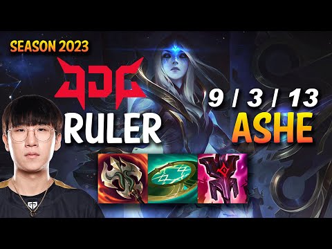 JDG Ruler ASHE vs CAITLYN ADC - KR Ranked