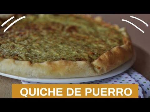 QUICHE DE PUERRO, BRÓCOLI Y JAMÓN 🧀🥦