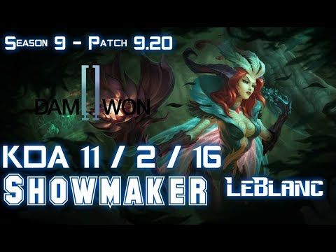 DWG Showmaker LEBLANC vs LISSANDRA Mid - Patch 9.20 EUW Ranked
