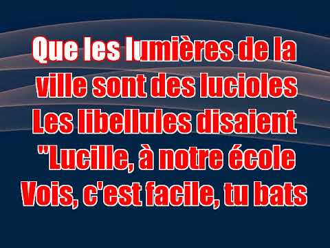 Yves Duteil - Lucille et les libellules (karaoke) (by request)