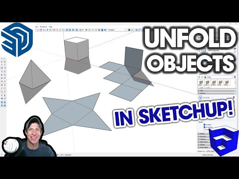 Unfold Objects EASILY in SketchUp with Eneroth Unfold Tool!
