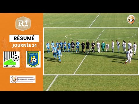 RÉSUMÉ RÉGIONAL 1 :  AS TOURLAVILLE -  BAYEUX FC  (1-4)