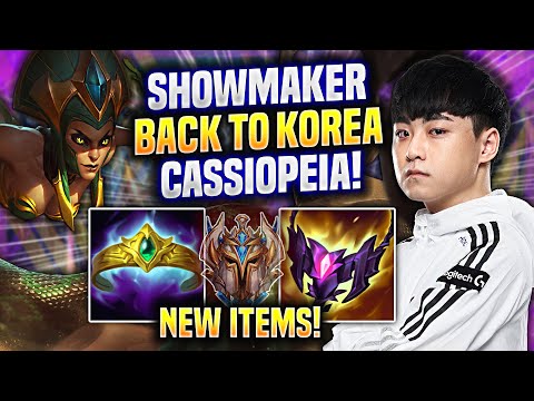 SHOWMAKER IS BACK WITH CASSIPEIA NEW ITEMS PLAYING CLASH! - DK Showmaker Plays Cassiopeia Mid vs Zoe