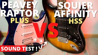 Video thumbnail for SQUIER Affinity HSS VS PEAVEY Raptor Plus ! Tone Comparison | Cheap Superstrat Battle | No Talking by Johan Joos Laur