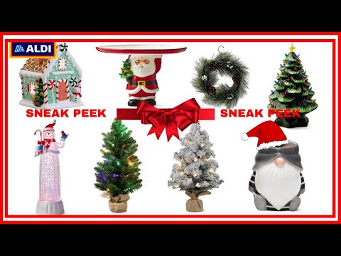 👍ALDI *SNEAK PEEK  10/26 -11/01 * WREATH, GINGERBREAD HOUSE, COOKIE JAR, GNOME AND MORE❤️