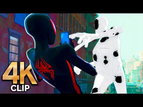 Miles Morales Vs Spot - Fight Scene | SPIDER MAN ACROSS THE SPIDER VERSE (2023) Movie CLIP 4K