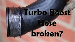 VW Golf TDI Turbo Boost Hose Replacement - How to fit Inlet pipe for Intercooler Poor running/smoke