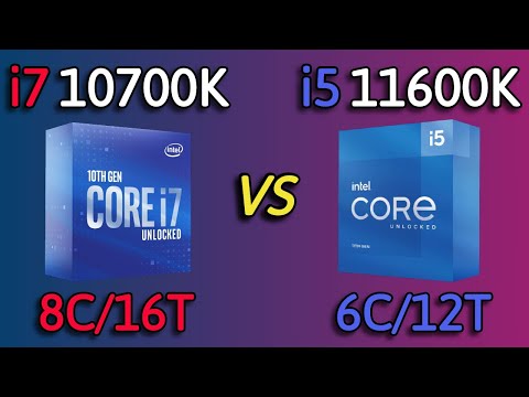 i5 11600K vs i7 10700K - RTX 3080 - Benchmark and test in 7 Games 1080p