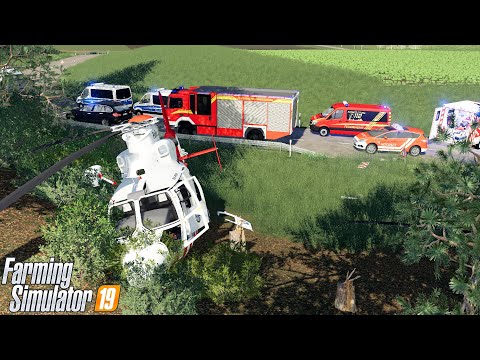 LS19 - Hubschrauber Absturz! Großalarm für Feuerwehr & Polizei! [Feuerwehr Einsatz Woche 7/7]